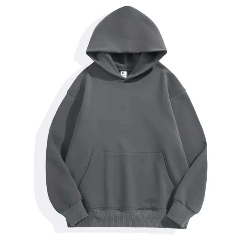 Heavyweight Cotton & Velvet Hoodie-HighTouch