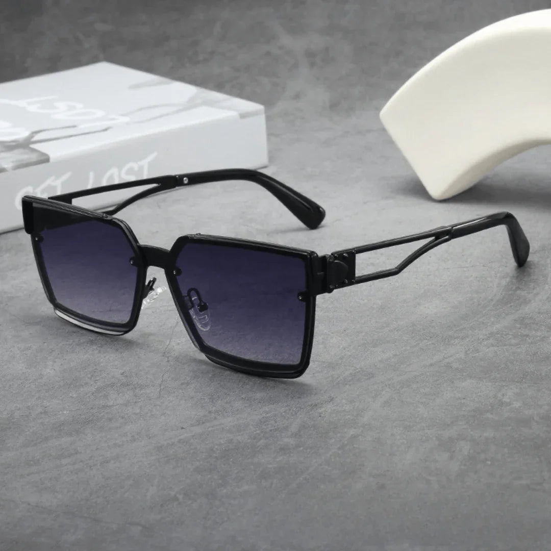 Men's Oversized UV400 Square Sunglasses – Gradient