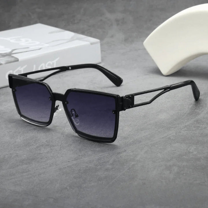 Men's Oversized UV400 Square Sunglasses – Gradient