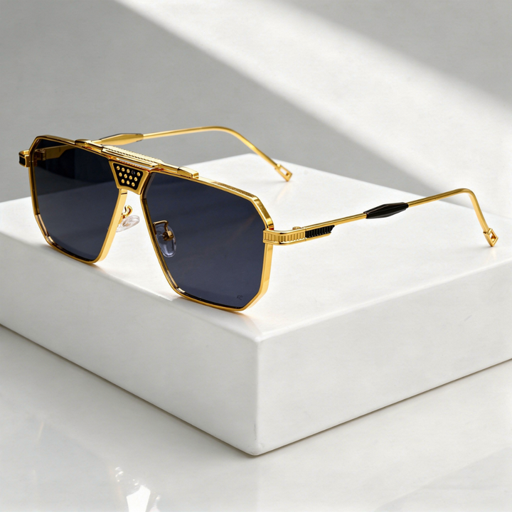 Men's Square Sunglasses with UV400 Protection