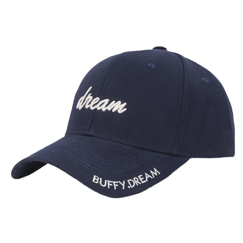 Korean Version Fashion Letter Embroidery Sun-Proof Peaked Cap-HighTouch
