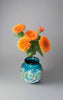 Glazed Blue Urn Vase - HighTouch 