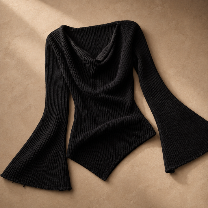 Rowan Contour Knit - Women's Ribbed Long Sleeve Top