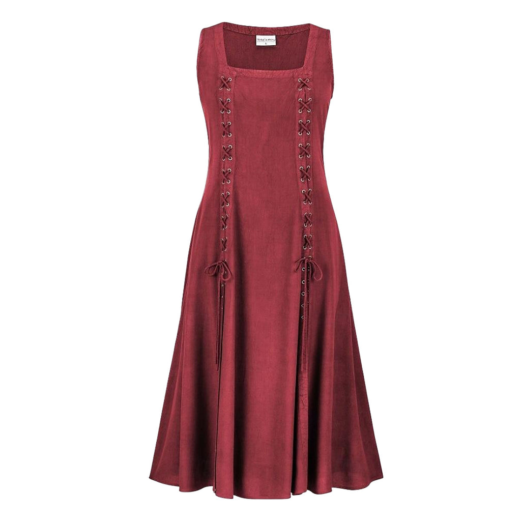 Cotton & Linen Medieval Renaissance Dress – Unisex Historical Style-HighTouch