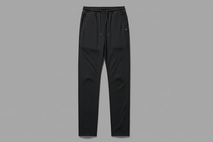 Men's Ice Silk Leggings – Casual Long Pants with Solid Color Design-HighTouch