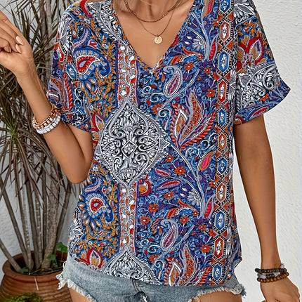 Alicia | Vintage Paisley Blouse