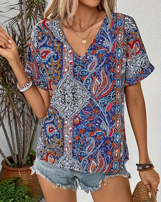Alicia | Vintage Paisley Blouse