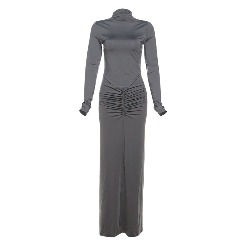 Pleated Waist Dress UK-HighTouch