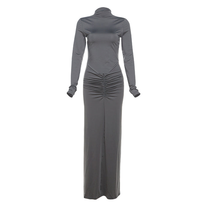 Pleated Waist Dress UK-HighTouch