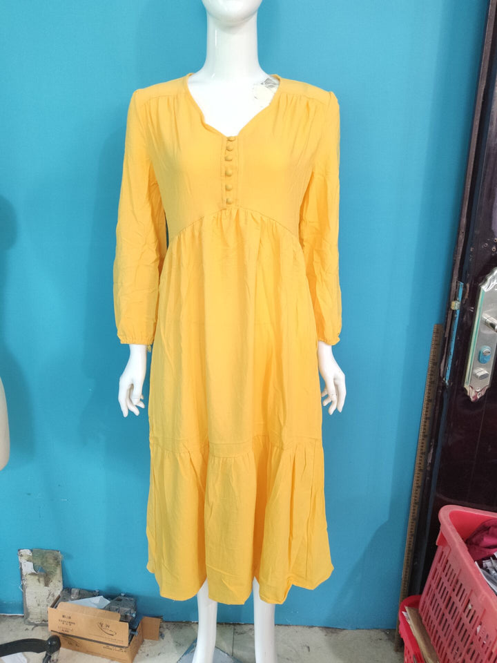 Cotton Linen Dress – Breathable Solid Color Collection-HighTouch