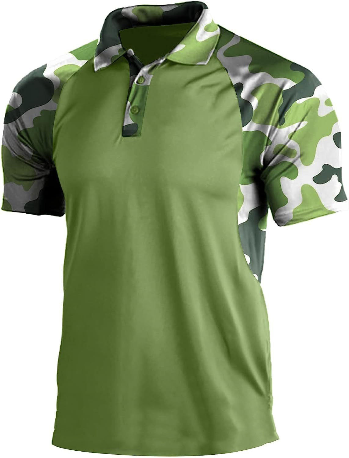 Polo Shirt Lapel Zipper Short-sleeved T-shirt Men-HighTouch