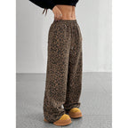Leopard Print Floral Print Casual Jumpsuit Wide Leg Loose-HighTouch