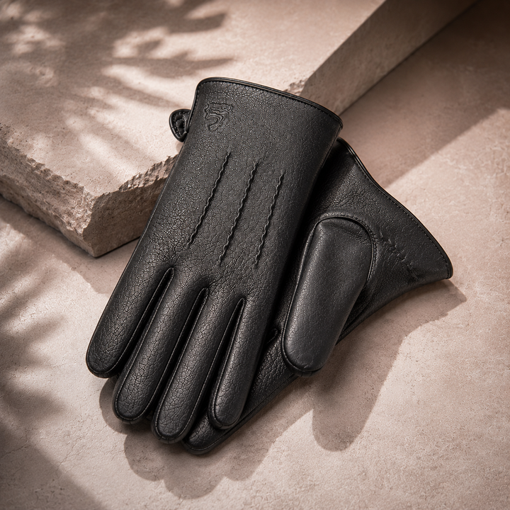 Ashford Leather Gloves - Men's Italian Leather Winter Gloves