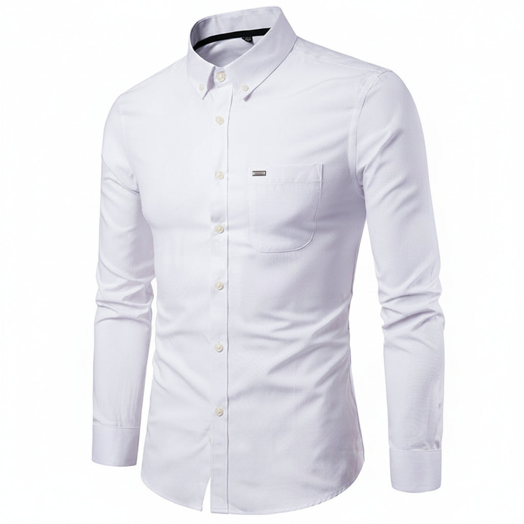 Casual long-sleeved Cotton shirt-HighTouch