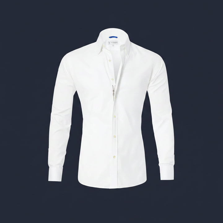 Men’s Slim Fit Long Sleeve Shirt – Comfortable Stretch Cotton-HighTouch