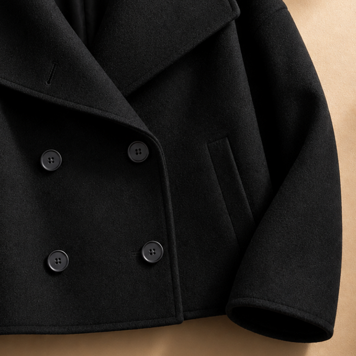 Anabelle Crop Coat - Women's Elegant Cropped Outerwear