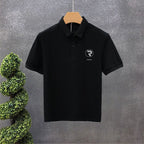 Polo Collar Short Sleeve Summer Lapels T-shirt Men-HighTouch