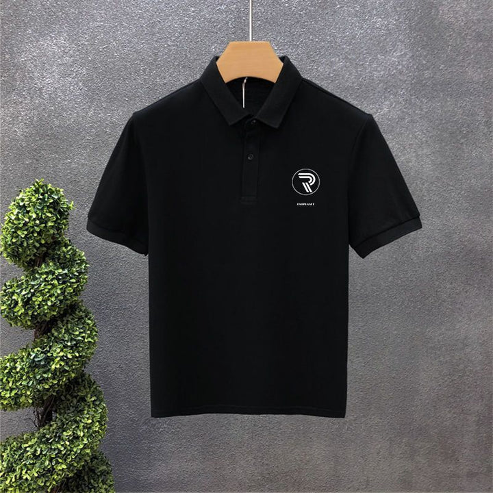 Polo Collar Short Sleeve Summer Lapels T-shirt Men-HighTouch