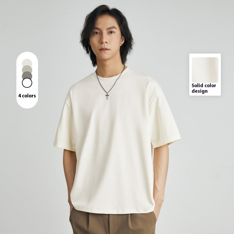 Cool Solid Color Inner Wear – Round Neck Bottoming Shirt-HighTouch