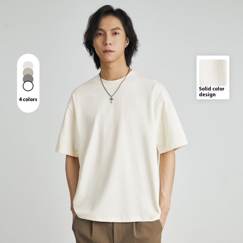Cool Solid Color Inner Wear – Round Neck Bottoming Shirt-HighTouch