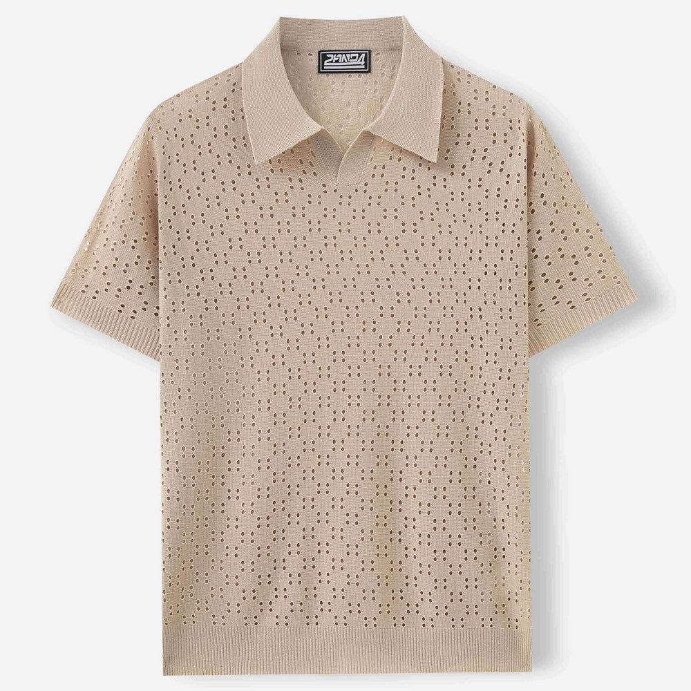 Fashion Dovetail Collar Tencel Men's Casual Sweater-HighTouch