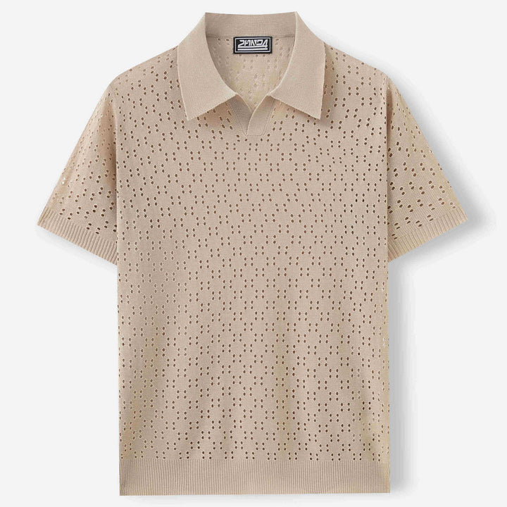 Fashion Dovetail Collar Tencel Men's Casual Sweater-HighTouch