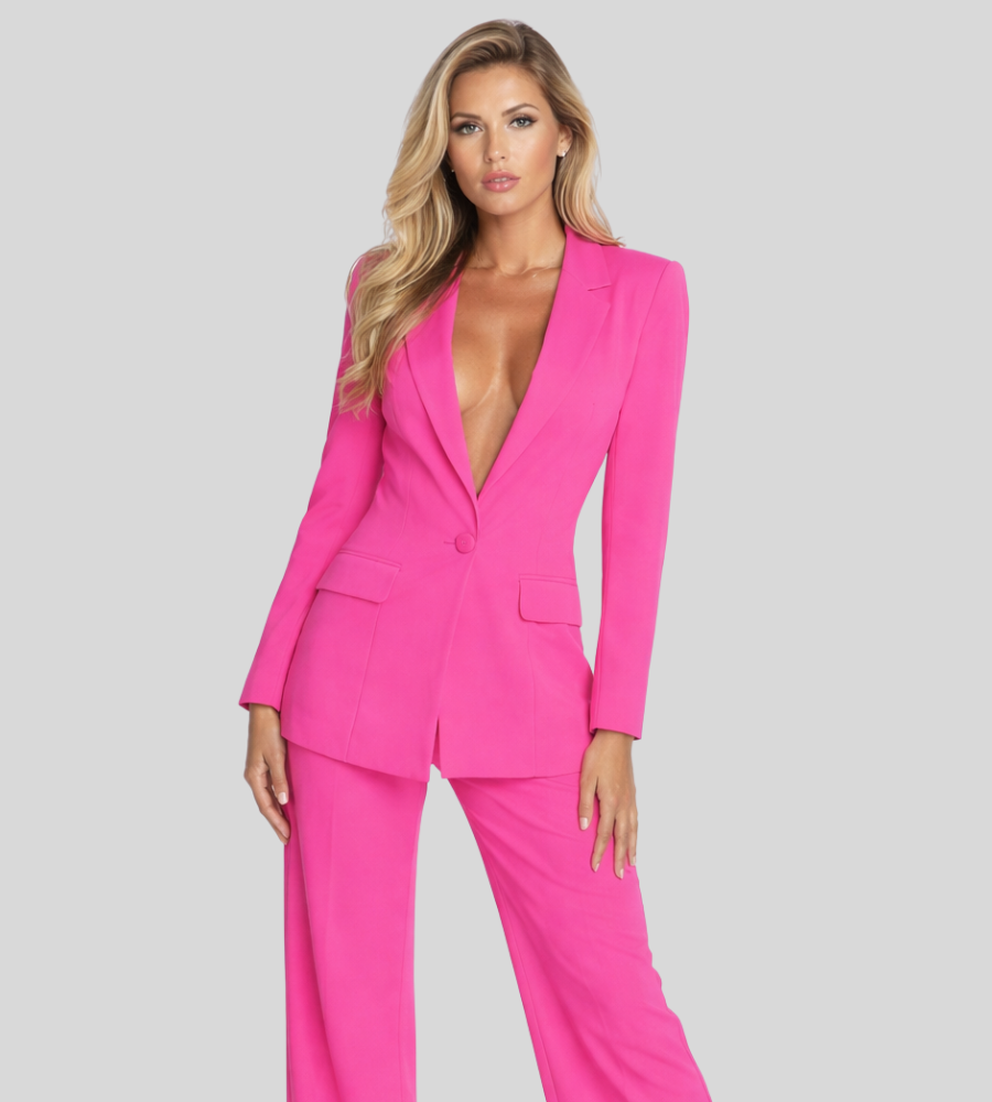 Matilda | Women's Linen Blazer Two-Piece Set