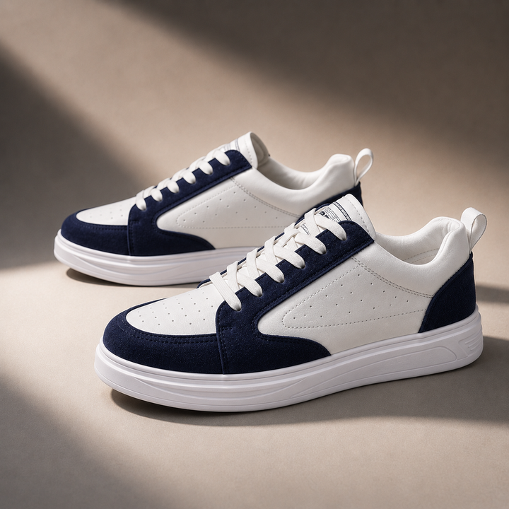Hudson Court Sneakers - Classic Leather Low-Top Casual Shoes