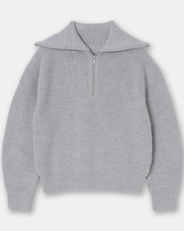 Casual Wool Blend Knit Sweater – Soft Crew Neck Pullover