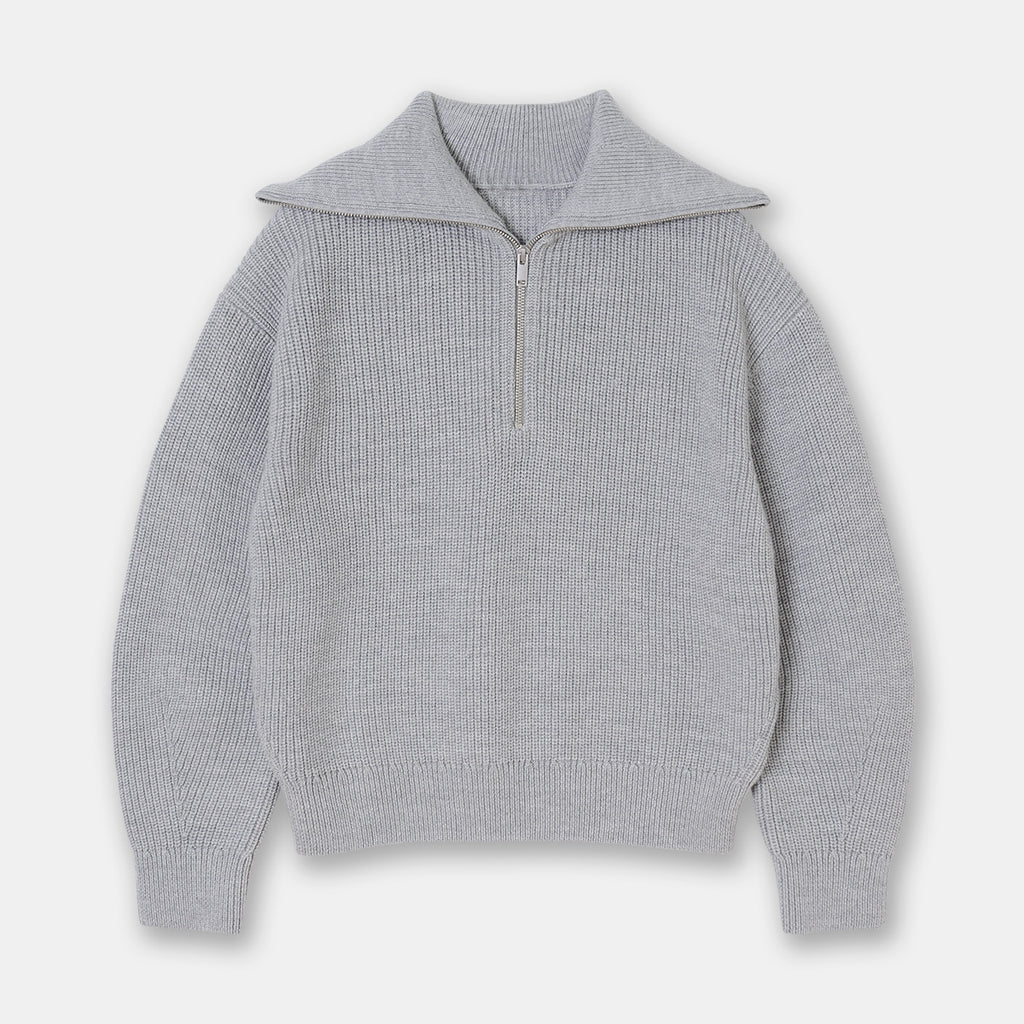 Casual Wool Blend Knit Sweater – Soft Crew Neck Pullover-HighTouch