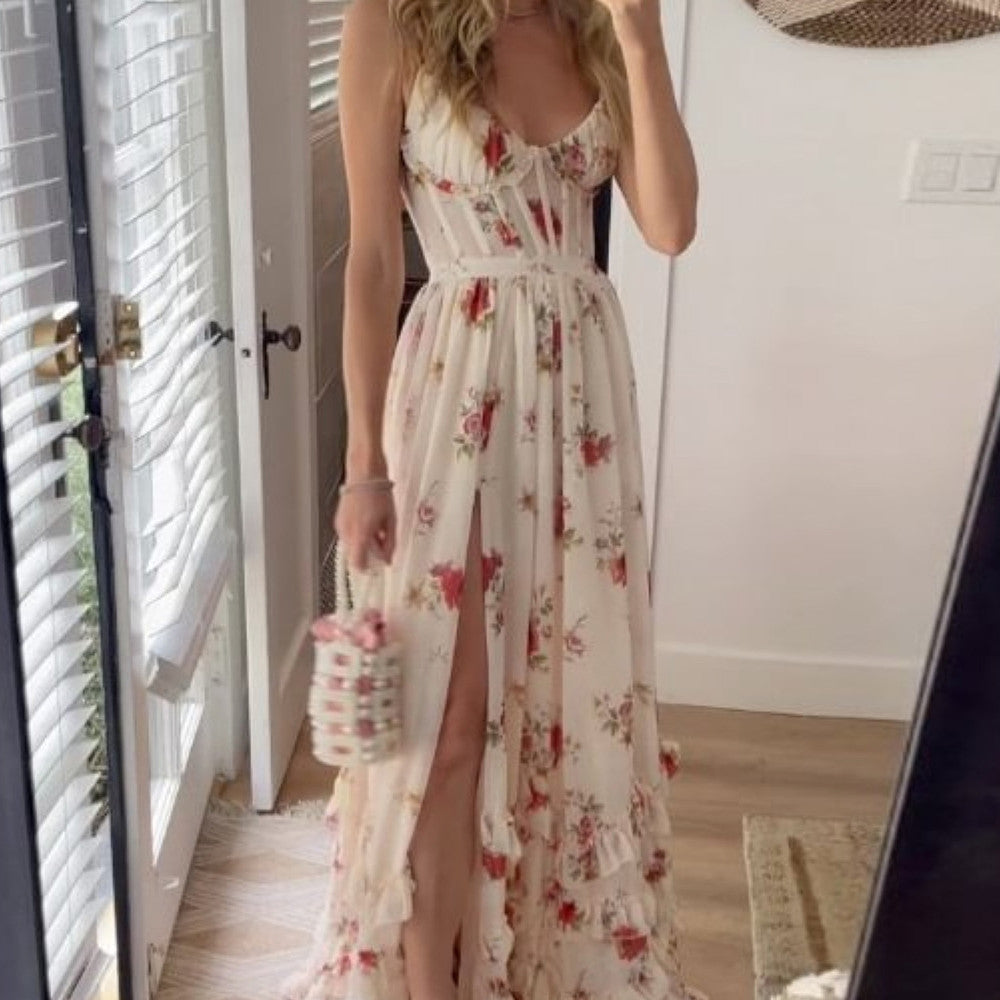 Women's Fashion Casual Printing Dress-HighTouch