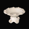 White Ceramic Square Bottom Flower Fruit Bowl - HighTouch 