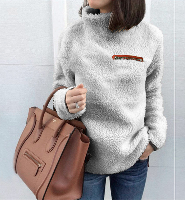 Women's Bottoming Sweater Shirt – Slim Fit Layering Essential-HighTouch