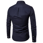 Casual long-sleeved Cotton shirt-HighTouch