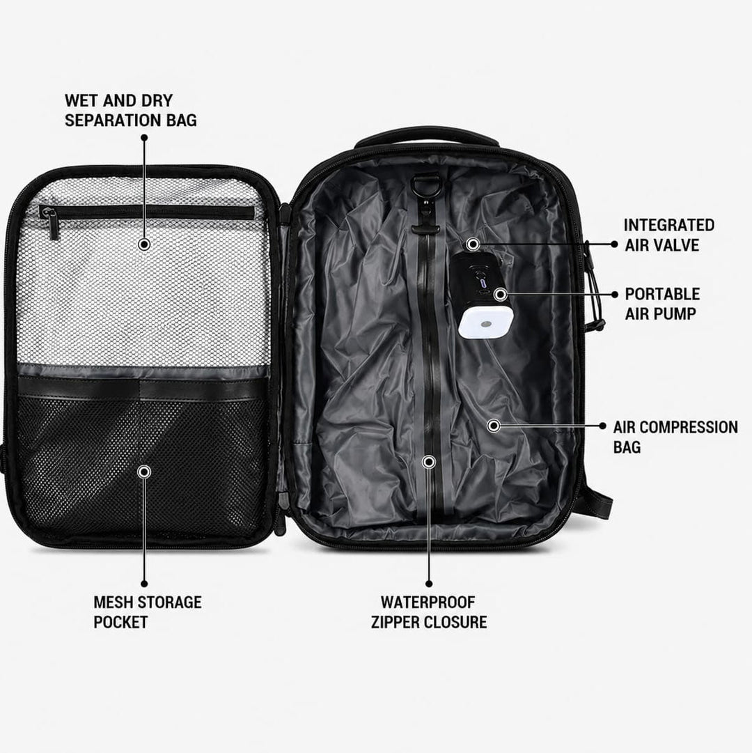 Vacuum Compression Travel Backpack