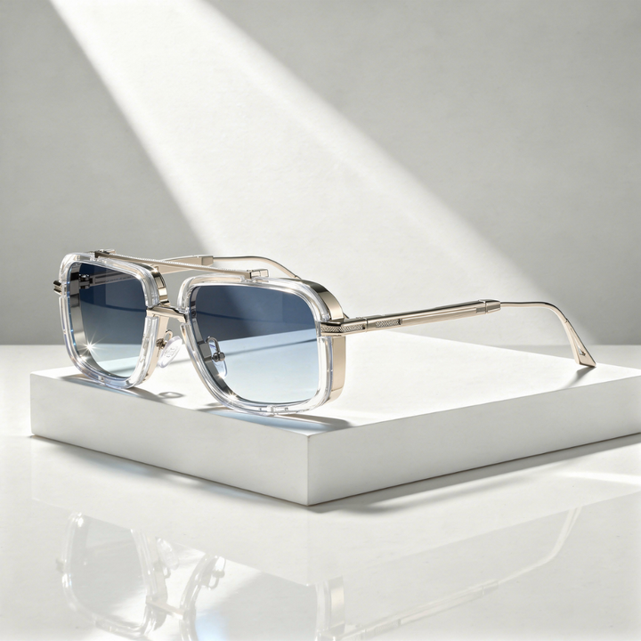Men's Square Sunglasses with UV400 Protection