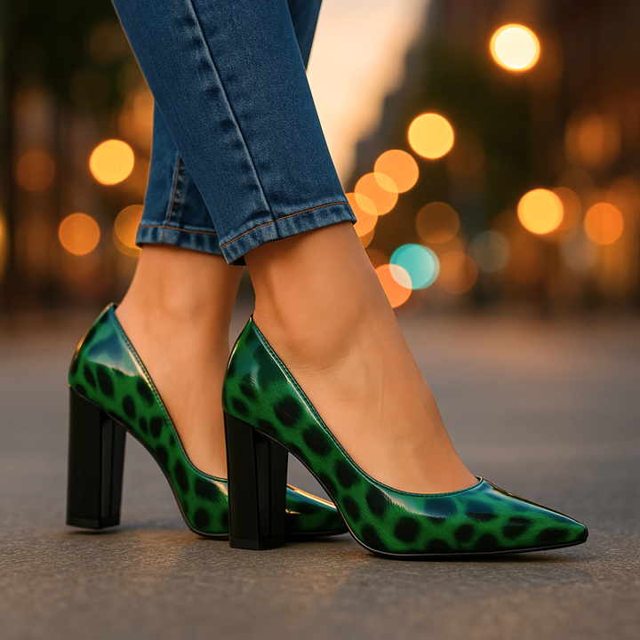 Women's Strappy Heels – Elegant Low Kitten Heel