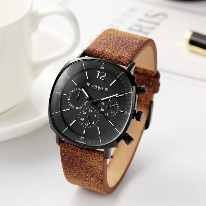 The Mason Edge Wristwatch - Modern Stainless Steel Mens Watch