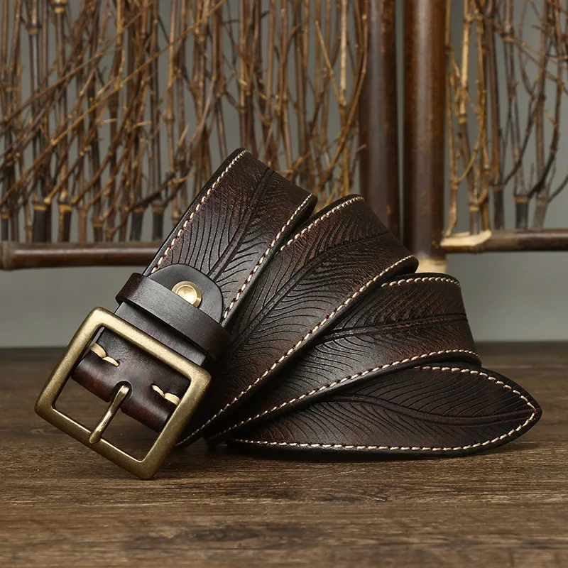 Men's Pure Cowhide Leather Belt