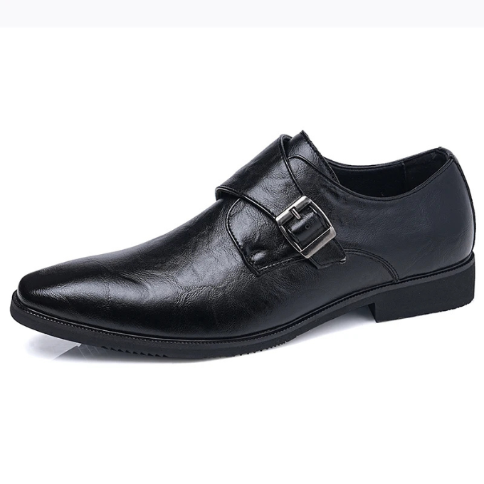 Men’s Full-Grain Leather Monk Shoes – Smart Style