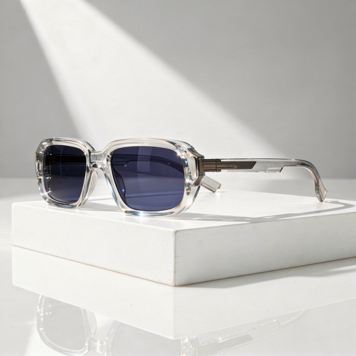 Men's Square Sunglasses with UV400 Protection