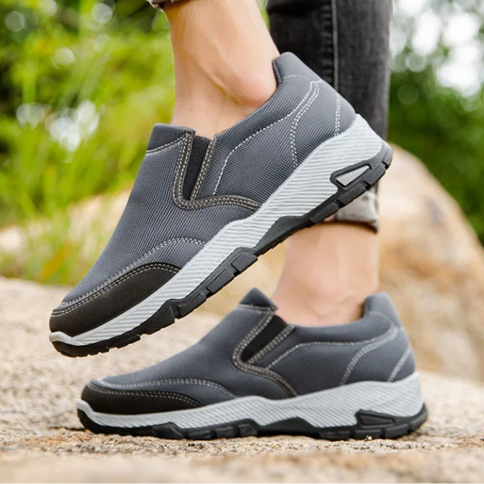 Men’s Leather Slip-On Shoes | Casual Business Loafers Flats