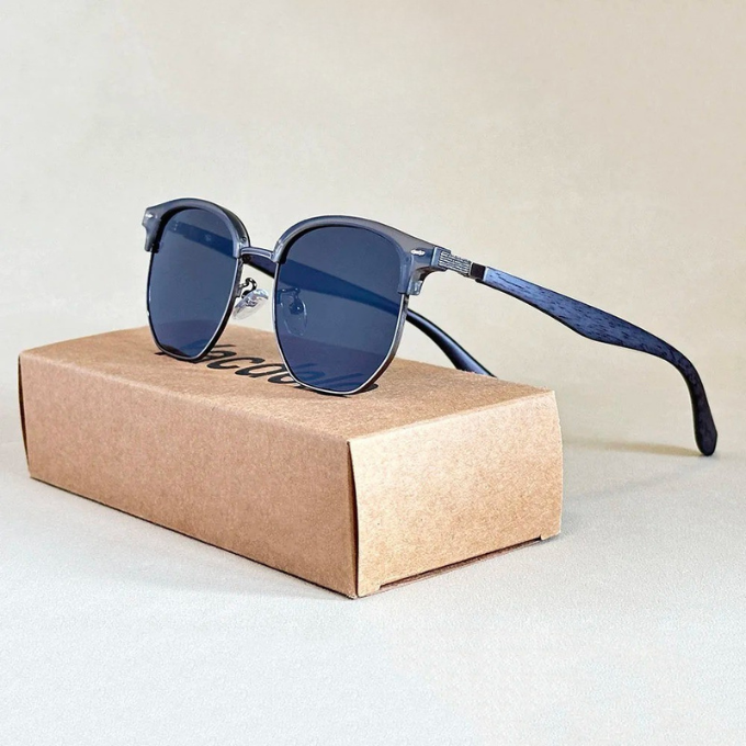 Men's Double Bridge Sunglasses | Retro Metal Frame