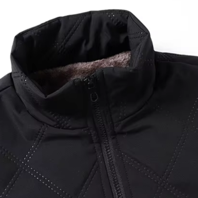 Men's Fleece Lined Quilted Winter Jacket