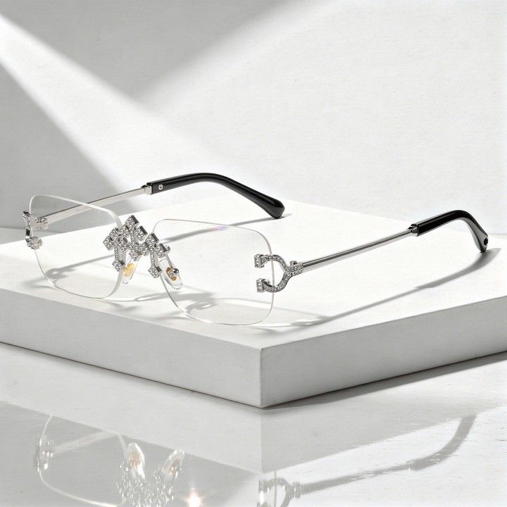 Men's Square Sunglasses with UV400 Protection