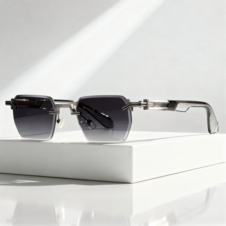 Men`s Frameless Sunglasses with UV400 Protection