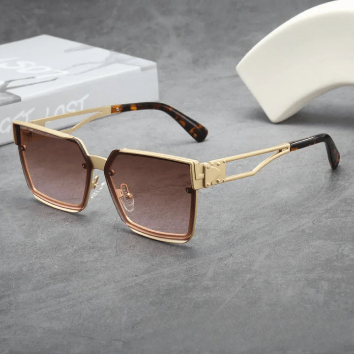 Men's Oversized UV400 Square Sunglasses – Gradient