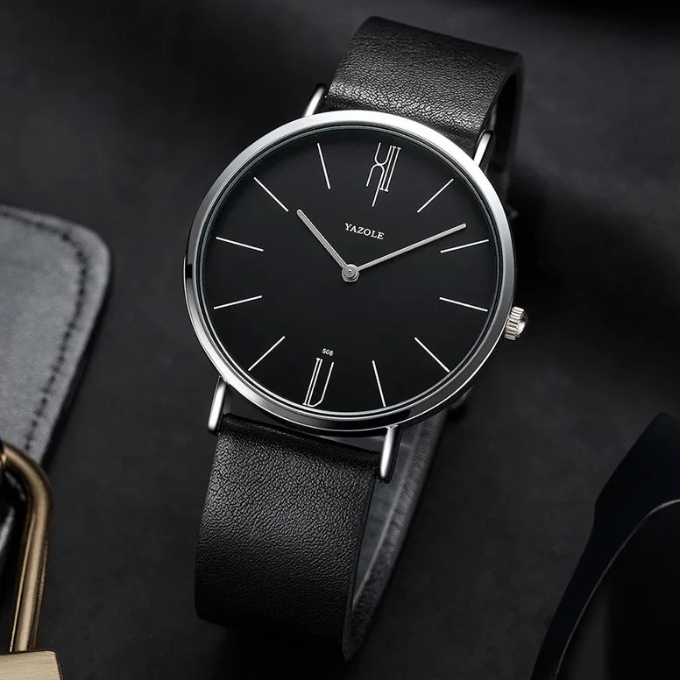 Men's Slim Cowhide Leather Watch – Sterling