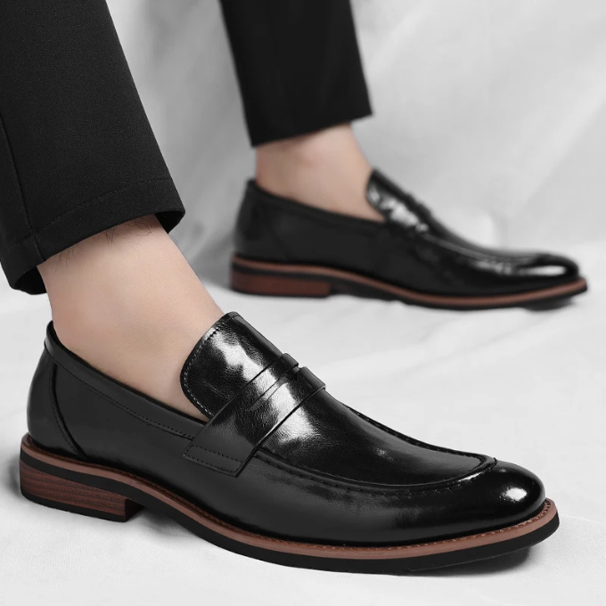 Men’s Leather Penny Loafers – Polished Comfort