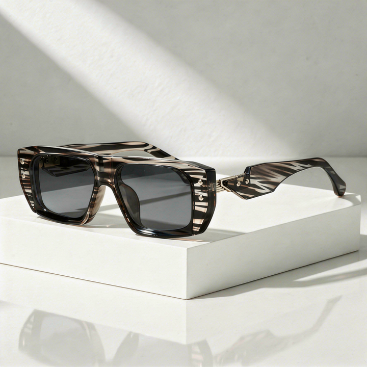 Oversized Square Sunglasses with UV400 Protection
